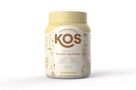 Kos Organic Vanilla Flavor Plant Protein Powder 196 Oz Qfc