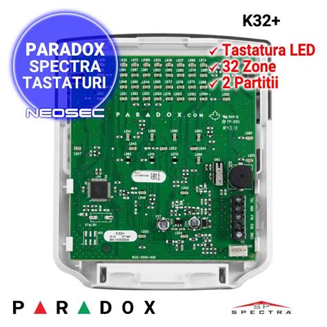 Paradox Spectra K Tastatura Led Cablata Neosec Ro