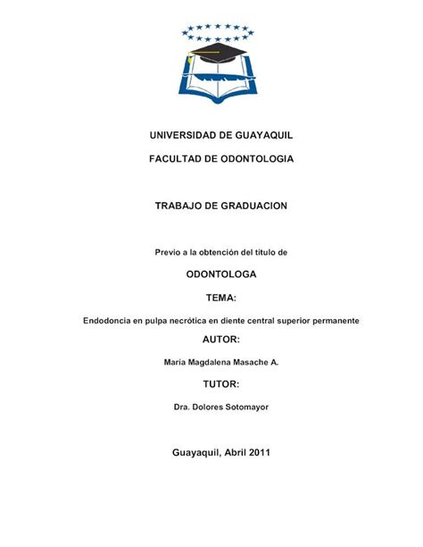 Pdf Universidad De Guaya Quil Facultad De Odontolo Gia Repositorio