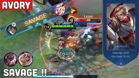 Savage Top Global Leomord Avory Mlbb Youtube