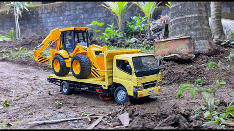 MOBIL TRUK CANTER FUSO 220PS TRONTON MUATAN BULLDOZER RC HAND MADE