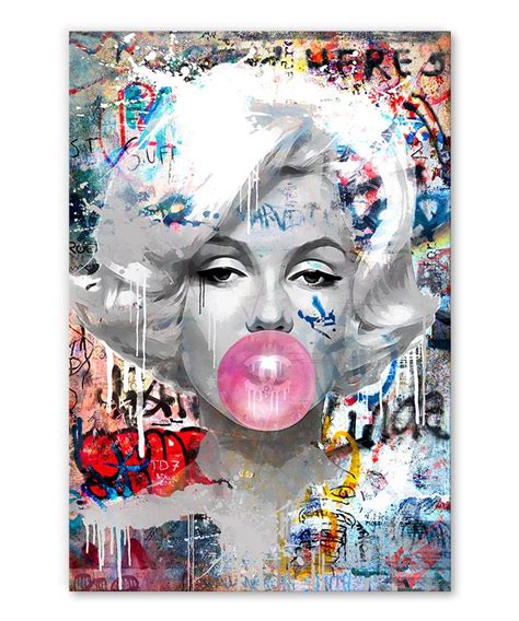 Tableau D Co Marilyn Monroe Chewing Gum Street Art Graffiti Art