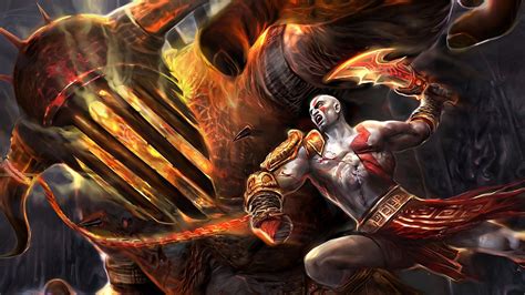 Fondo De Pantalla Kratos Dios De La Guerra Hoja De Shaos Hd