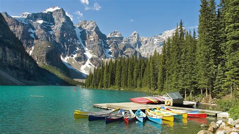 Moraine Lake Banff National Park Wallpapers Wallpaper Cave