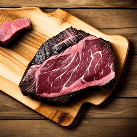 Carne Bovina Isolada Carne Fresca Fundo Brancogenerative Ai Foto Premium