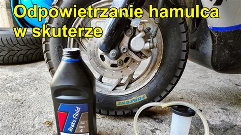 Jak odpowietrzyć hamulec w skuterze motocyklu Poradnik YouTube