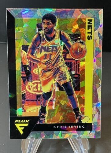 KYRIE IRVING 2020 21 Panini Flux Silver Cracked Ice Prizm 15 Nets SP