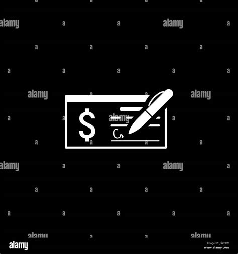 Money Check Business Icon Flat Design Stock Vector Image And Art Alamy