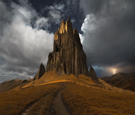 Monastery Mountain Cliff Rock Greece Sunlight Nature Landscape