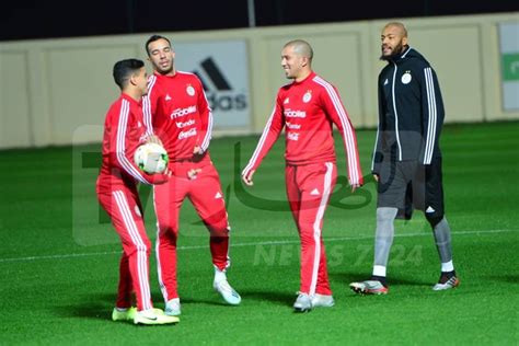 بالصورالخضر يجرون ثاني حصة تدريبية تحضيرا لمواجهة زامبيا النهار أونلاين