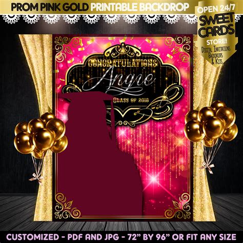 Prom Gold Printable Backdrop Prom Elegant Backdrop Prom Etsy