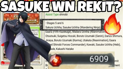 Nxb Nv New Update Sasuke Wn Leaks Through Aom Special 🔥 New Rekits On Sam Banner Youtube