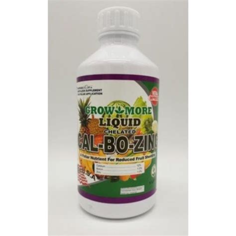 GROW MORE SAGREX LIQUID CHELATE CALCIUM BORON ZINC CAL BO ZINC 1 LITER