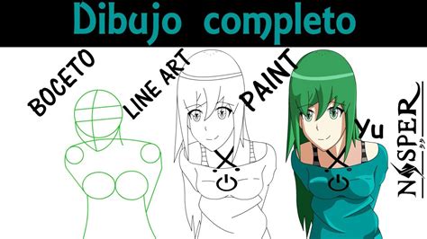 Proceso De Dibujo Manga Completo Boceto Lineart Paint Youtube