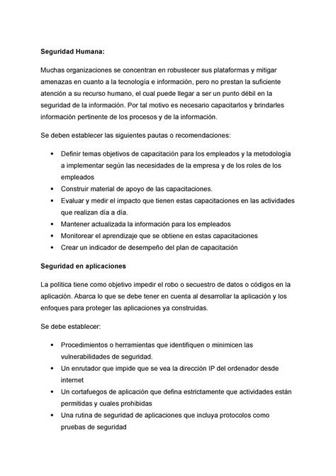 Eje 2 Poli Ãticas de Seguridad Informa Ãtica Seguridad Humana