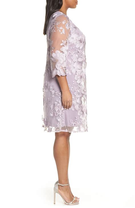 Alex Evenings Embroidered Lace Mock Jacket Cocktail Dress Nordstrom