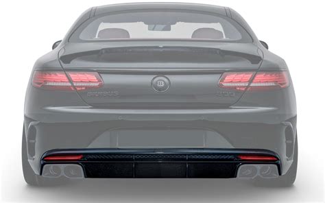 Carbon Fiber Rear Bumper Diffuser 63 AMG For Mercedes S Class Coupe