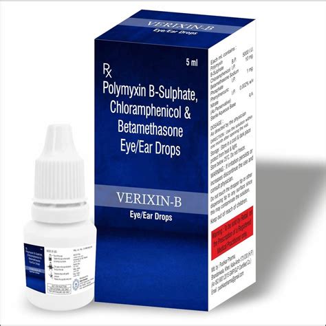 Polymyxin B Sulphate Chloramphenicol Betamethasone 5ml Eye Ear Drops