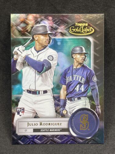 2022 Topps Gold Label 4 Julio Rodriguez Rc Black Class 1 Seattle