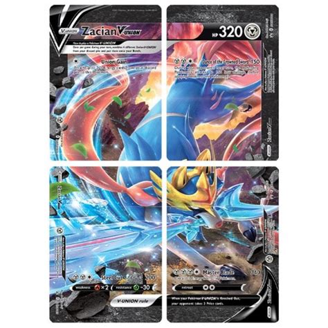 Pokemon Trading Card Game Set Of Cards Swsh Zacian V Union