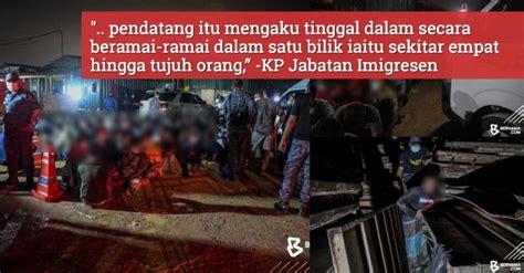 Operasi Bersepadu Pendatang Tanpa Izin Ditahan Imigresen