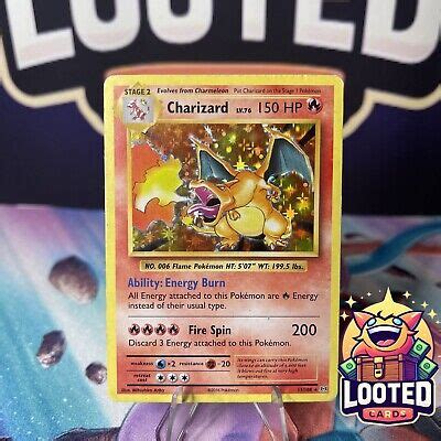 Charizard Evolutions Holo Rare Pokemon Tcg Heavily Played