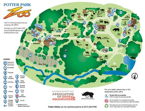 Zoo Map | Potter Park Zoo