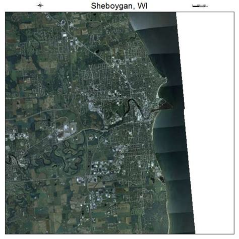 Aerial Photography Map of Sheboygan, WI Wisconsin