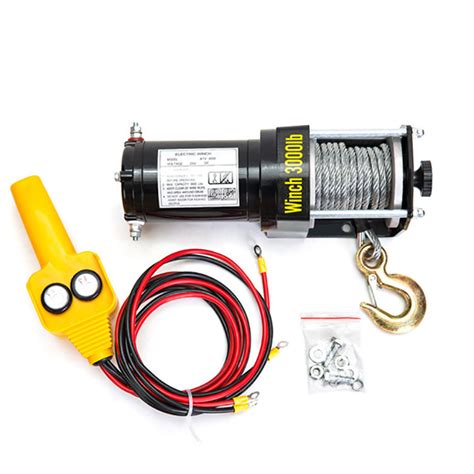 12V 24V ATV Electric Winch With 2000lbs Pulling Capacity China 12V