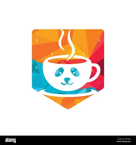 Panda Coffee Vector Logo Design Template Coffee Shop Or Restaurant