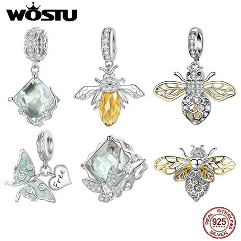 Wostu Sterling Silber Zauberer Von Oz Serie Charms Anh Nger Honig