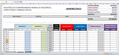 Planilha Gr Tis Controle De Horas Extras Planilhas Prontas