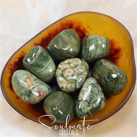 Rainforest Jasper Rhyolite Tumbled Stone Large Rhyolite Tumbled