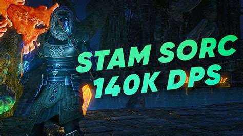 ESO X Stamina Sorcerer 140k DPS Build X U41 Scions Of Ithelia YouTube