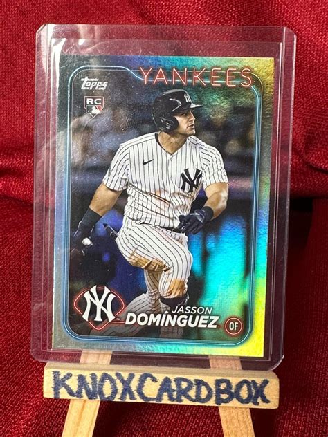 Topps Series Jasson Dominguez Rainbow Foil Rc Yankees Ebay