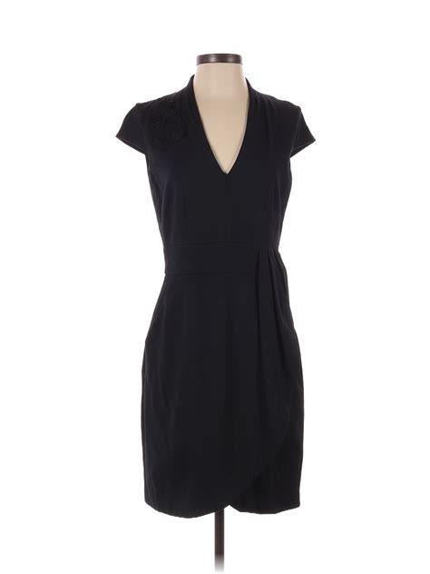 Just Taylor Solid Black Cocktail Dress Size 4 86 Off Thredup