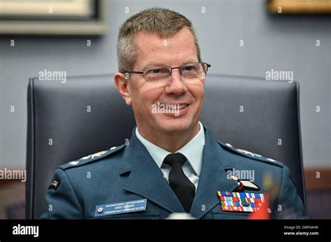 Royal Canadian Air Force Commander Lt Gen Eric Kenny Speaks With Air