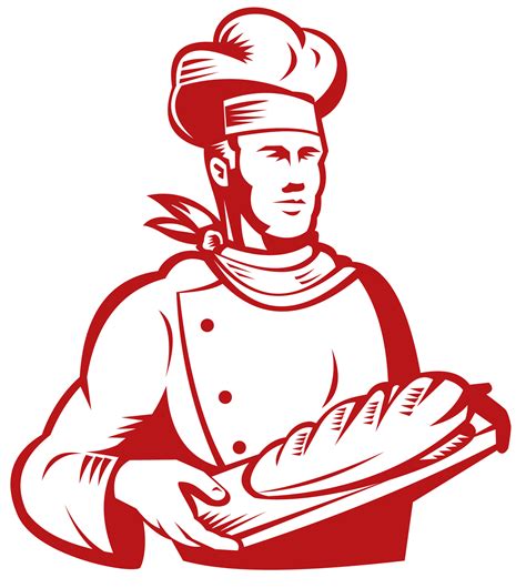 Chef Cook Baker Holding Dough Bread 13184313 Png