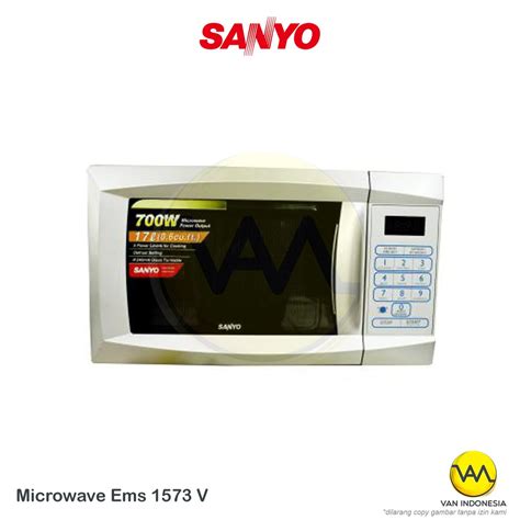 Jual Sanyo Microwave 17 Liter 700 Watt Ems 1573 V Shopee Indonesia