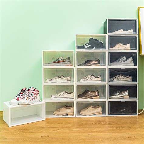 Amazon Wholesale Aj Large Size Free Installation Shoebox Plastic PP