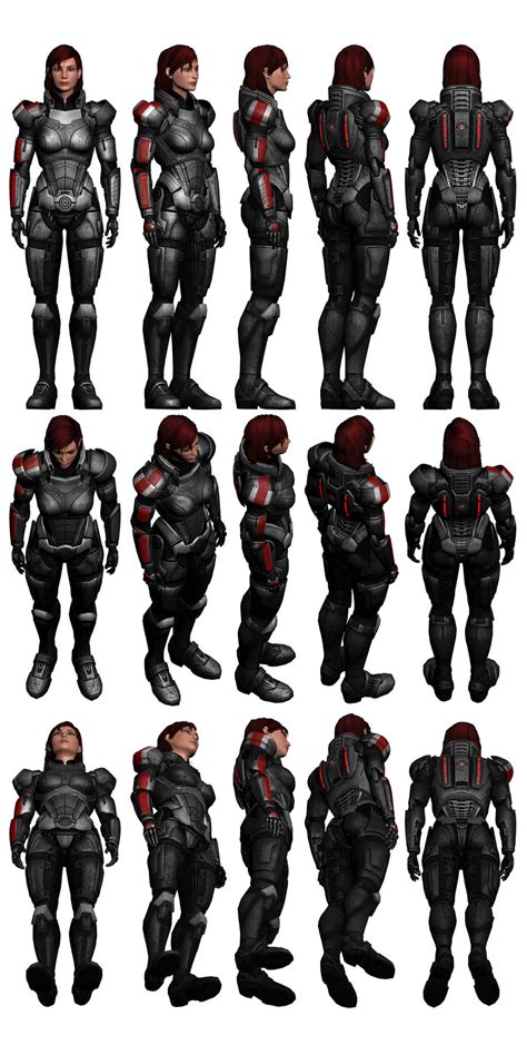 Mass Effect 3 Female Shepard N7 Armour Reference By Troodon80 On Deviantart