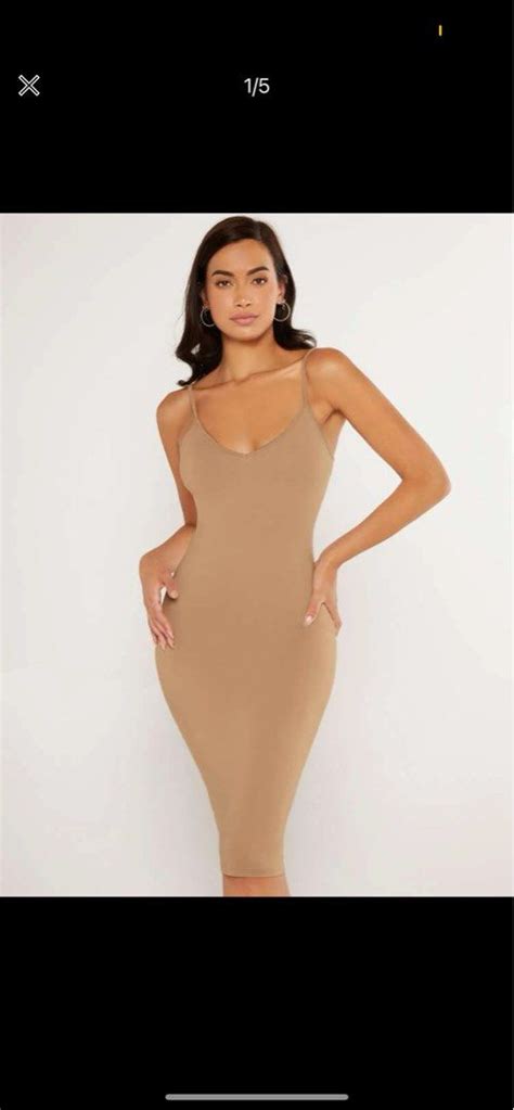 Nude Bodycon Dress Women S Fashion Dresses Sets Dresses On Carousell