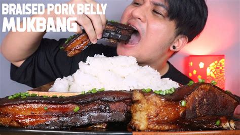 CHINESE STYLE BRAISED PORK BELLY MUKBANG PINOY MUKBANG YouTube