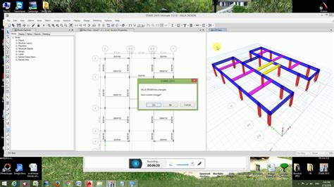 Etabs Double Storey Villa Design Step5 Assigning Hidden Beams Ribbed Slab And Solid Slabs