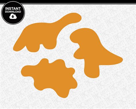 Dinosaur Nuggets Svg Chicken Nuggets Svg Dino Nugs Etsy India