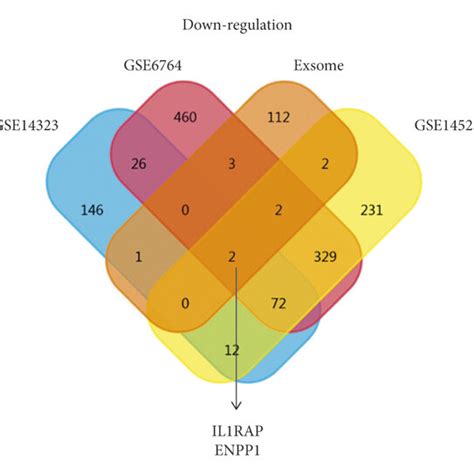 Identification Of Co Degs Between The Exosome Associated Gene Dataset