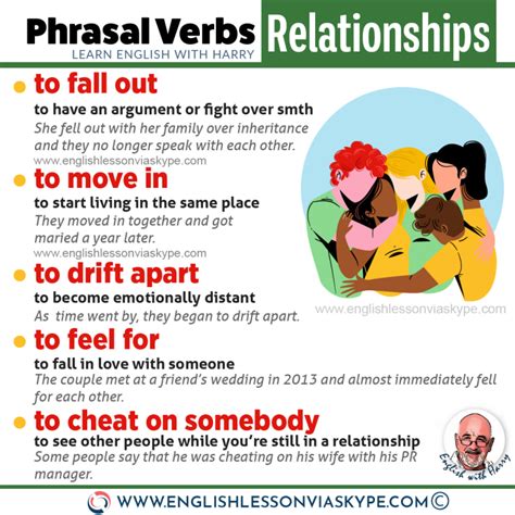 English Phrasal Verbs About Relationships Learn English With Harry