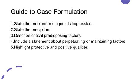 Case Formulation Ppt