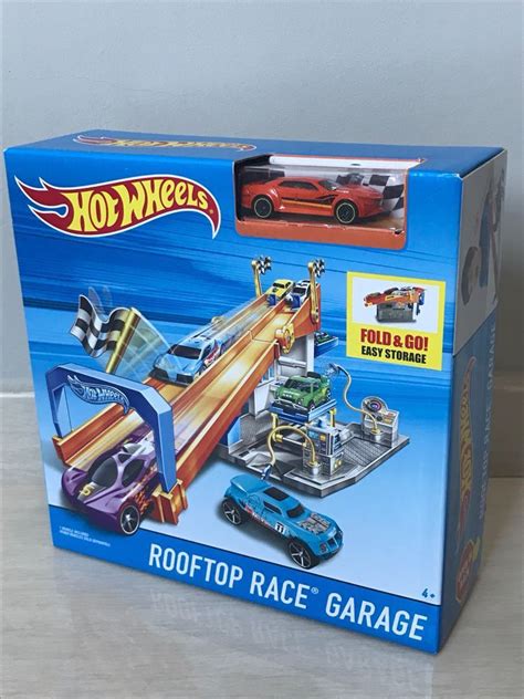 Free Delivery Brand New Hot Wheels Rooftop Race Garage Exclusive Playset Hobbies Toys Toys