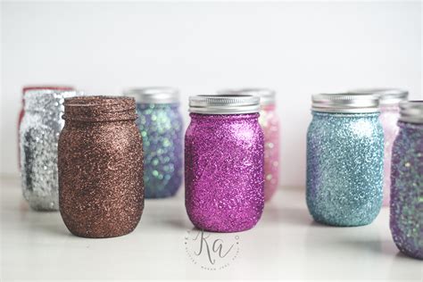 Glitter Mason Jar Crafts